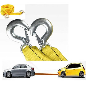 Mua Dây cáp kéo ô tô siêu bền loại 3m - 3 TẤN màu VÀNG  cáp kéo cứu hộ xe hơi
