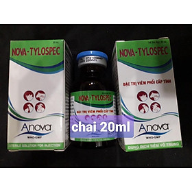 Tylospec 100ml , 20 ml. viêm phổi cấp tính gà đá, gia súc, gia cầm