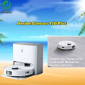 Mua Robot Hút Bụi Ecovacs Deebot T10 Plus  Tự Động Đổ Rác  Thiết Lập Bản Đồ Thông Minh  Lực Hút Lớn Lên Tới 3000Pa - Hàng Chính Hãng