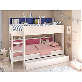 Mua Giường Tầng Trẻ Em PEPPA - 1m x 2m - Trắng phối xanh hồng