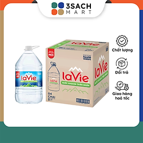 Thùng 4 Chai Nước Uống Đóng Chai Lavie (Chai 5L)