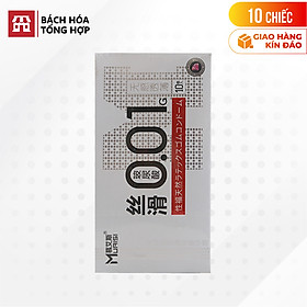 Hộp 10 cái Bao cao su Muaisi 0.01 Trắng - Siêu mỏng 0.01mm