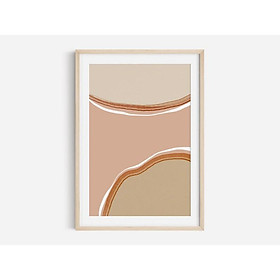 Tranh treo tường | Tranh nghệ thuật trừu tượng - Abstract Wall Art Print, Modern Minimalist, Neutral Decor 02