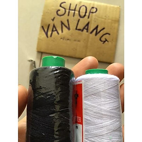 Mua Chỉ may màu trắng / đen cuộn 900 mét