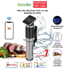 Máy nấu chậm Sous Vide BioloMix SV-9008 Smart cảm ứng thông minh - Màn hình LED, điều khiển kết nối qua app điện thoại - HÀNG NHẬP KHẨU