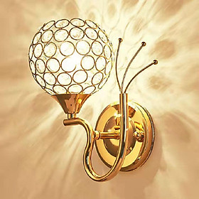 Modern Wall Lamp Light Fixture Crystal Wall Sconce for Bedroom Bedside Living Room Home Hallway