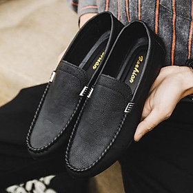 LCRTZKG thời trang mới nam lái xe giày da cao cấp nam Loafer chống trượt Mocassin Homme Loafer giải trí thoải mái nam giày