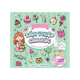 Sách Tô Màu Chữa Lành - Sách Tô Màu - Tấm Thiệp Cảm Xúc (MEGA) - Megabooks