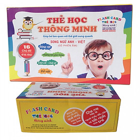 Thẻ học Anh Việt 16 chủ đề cho bé - Tặng kèm bàn chải đánh răng ngộ nghĩnh