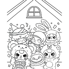 Sách - BabyThree Sách Tô Màu Thị Trấn