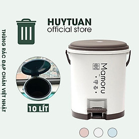 Mua Thùng rác thông minh kiểu đạp chân loại 10L chính hãng Việt Nhật 8023 (TR10L)