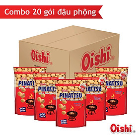 Combo 20 gói Oishi Snack Nhân Đậu Phộng Vị Mực Cay Pinattsu 95g gói