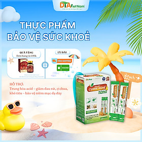 Dung dịch uống CUMIN NGHỆ NANO giảm nhanh đau rát ợ hơi ợ chua trào ngược dạ dày Hộp 20 gói x 10ml Tâm An Pharma