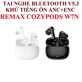 Tai nghe không dây bluetooth V5.3 công nghệ khử ồn kép Remax CozyPods W7N _ Hàng chính hãng