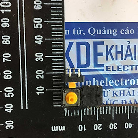 Nút reset 12*12*6H 12MM, VÀNG  kde3100