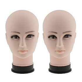 2Pcs Male Hair Mannequin Display Manikin Head Model For Hairpiece Headset Caps
