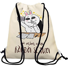 Balo Dây Rút Unisex In Hình Cứ Mỉm Cười - BDFU417