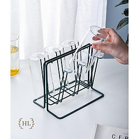 BỘ BÌNH 6 CỐC THUỶ TINH ÁNH TRAI CHỊU NHIỆT BOROSILICATE | BỘ CỐC BÌNH THUỶ TINH 7 MÀU PHA LÊ ĐẠI DƯƠNG