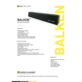Mua  HÀNG CHÍNH HÃNG ĐỨC  Loa Soundbar Bluetooth THONET & VANDER BALKEN - Công nghệ Bluetooth | Công suất 120w | Điều khiển từ xa| Âm thanh chân thực | Bảo hành chính hãng