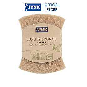 Mua Bộ 2 chiếc xơ rửa chén bát | JYSK Krilles | sợi sisal/ nhựa màu tự nhiên | R7xD11cm