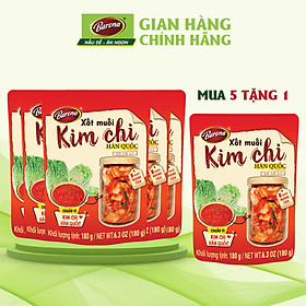 Xốt Muối Kim Chi Hàn Quốc Barona 180g, combo 5 gói Tặng 1 gói cùng loại tươi ngon chuẩn vị không cần nêm nếm