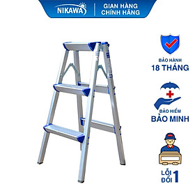 Thang Nhôm Gấp Chữ A , Siêu Nhẹ , chính hãng Nikawa,  NKD 3,4,5 bậc ( 75cm-125cm)