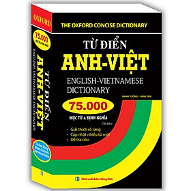 Hình ảnh Sách - Từ điển Anh Việt 75000 mục từ và định nghĩa (bìa mềm)(tái bản)