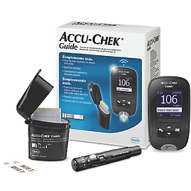 Trọn bộ máy và 25 que đo đường huyết Accu-Chek Guide, NK chính hãng