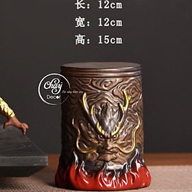 Mua Tượng Tôn Ngộ Không  Tượng Khỉ Tề Thiên Đại Thánh Trang Trí Đèn Lũa Bằng Gốm Tử Sa Đẹp Cao Cấp