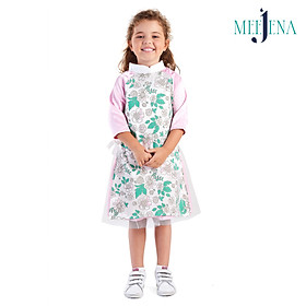 Áo Dài Cách Tân Bé Gái Vải Lụa in Hoa 11-34 kg MEEJENA Vải Lụa -1842