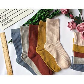 Combo 05 Đôi Tất Nữ Cổ Cao KR196