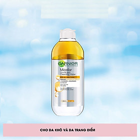 Nước làm sạch và tẩy trang Garnier Micellar Water dành cho mọi loại da 400ml(Hàng nhập khẩu )