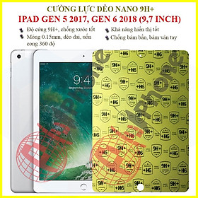 Dán cường lực dẻo nano dành cho iPad Gen 5 2017, Gen 6 2018 (iPad 9.7 inch)