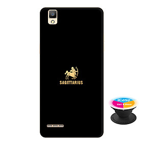 Ốp lưng nhựa dẻo dành cho Oppo A53 in hình Sagitaurius - Tặng Popsocket in logo iCase - Hàng Chính Hãng