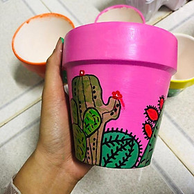 Mua Chậu vẽ xương rồng