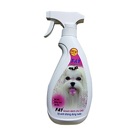 Xịt Tắm Khô Khử Mùi Dưỡng Lông Giữ Ẩm Cho Chó Không Dùng Nước FAY Groom For Dog 350ml