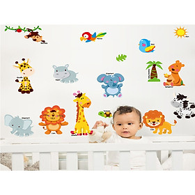 Decal dán tường thú tiếng anh cây dừa