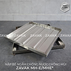 Nắp bể ngầm Zavak Inox 304. MHE 700x700