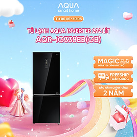 Mua Tủ lạnh ngăn đông dưới Aqua 292 Lít AQR-IG338EB(GB) - Freeship toàn quốc - Bảo hành 2 năm - Hàng chính hãng