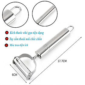 Dụng cụ nạo gọt inox đa năng 2 lưỡi tiện dụng