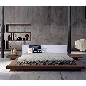 Mua GIƯỜNG GỖ CÔNG NGHIỆP PHONG CÁCH NHẬT BẢN (LIỀN 2 TAB) GN-519