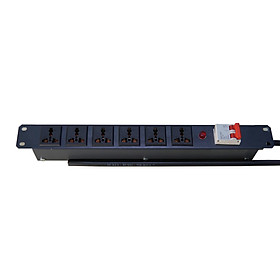 Ổ Điện , Thanh Nguồn PDU 6 Cổng Có CB và Phích Cắm