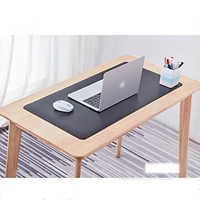 Deskpad kiêm tấm lót di chuột 90 x 45cm thảm trải bàn làm việc 2 mặt 2 màu