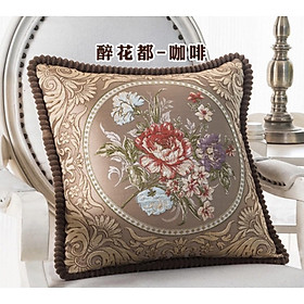 Mua VỎ Gối Tựa Lưng THÊU NỔI CHO GHẾ GỖ CAO CẤP ĐX096