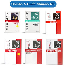 Sách-Combo 6 Cuốn Minnano Nihongo Sơ Cấp 1Trình Độ N5- Cho Người Mới Bắt Đầu Học Tiếng Nhật(Bản Mới)