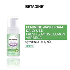 Bọt vệ sinh phụ nữ Betadine Feminine Wash Foam Daily Use 100ml