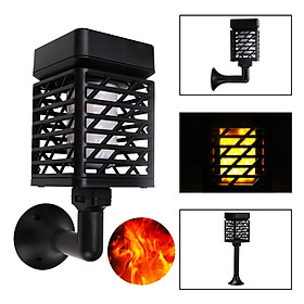 LED Solar Flame Light USB Rechargeable Outdoor Torch Light Landscape Decoration
