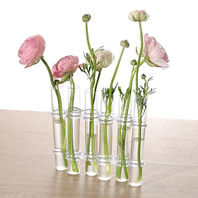 DIY Glass Test Tube Plant Terrarium Vase Flower Pots Desktop Plant Terrarium for Hydroponic Plants Home Garden Wedding Decoration