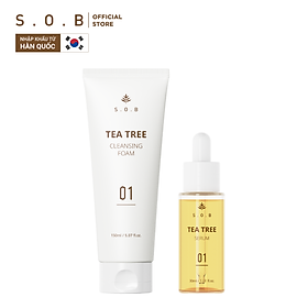 Combo sạch mụn S.O.B - Sữa rửa mặt S.O.B 150ml và Serum sạch mụn 30ml