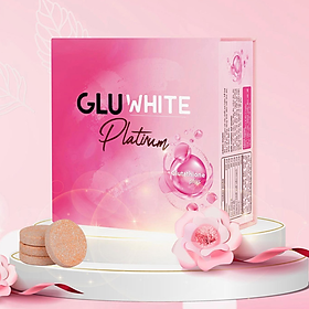 Viên Sủi Trắng Da Gluwhite Platium, Bảo Vệ Và Tăng Độ Đàn Hồi Cho Da, Giúp Da Trắng Hồng Rạng Rỡ